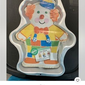 Wilton Retired Cake Pan Cute Clown Circus Carnival